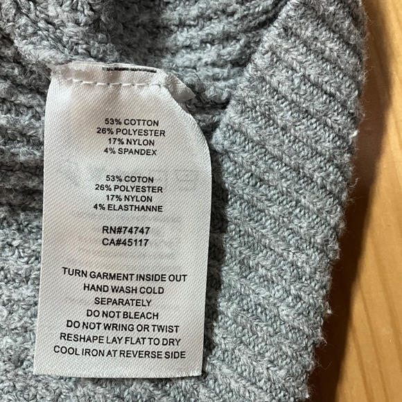 NATURAL REFLECTIONS Cotton Blend Waffle Knit Long Sleeve Hooded Sweatshirt Sz XL - Picture 7 of 8